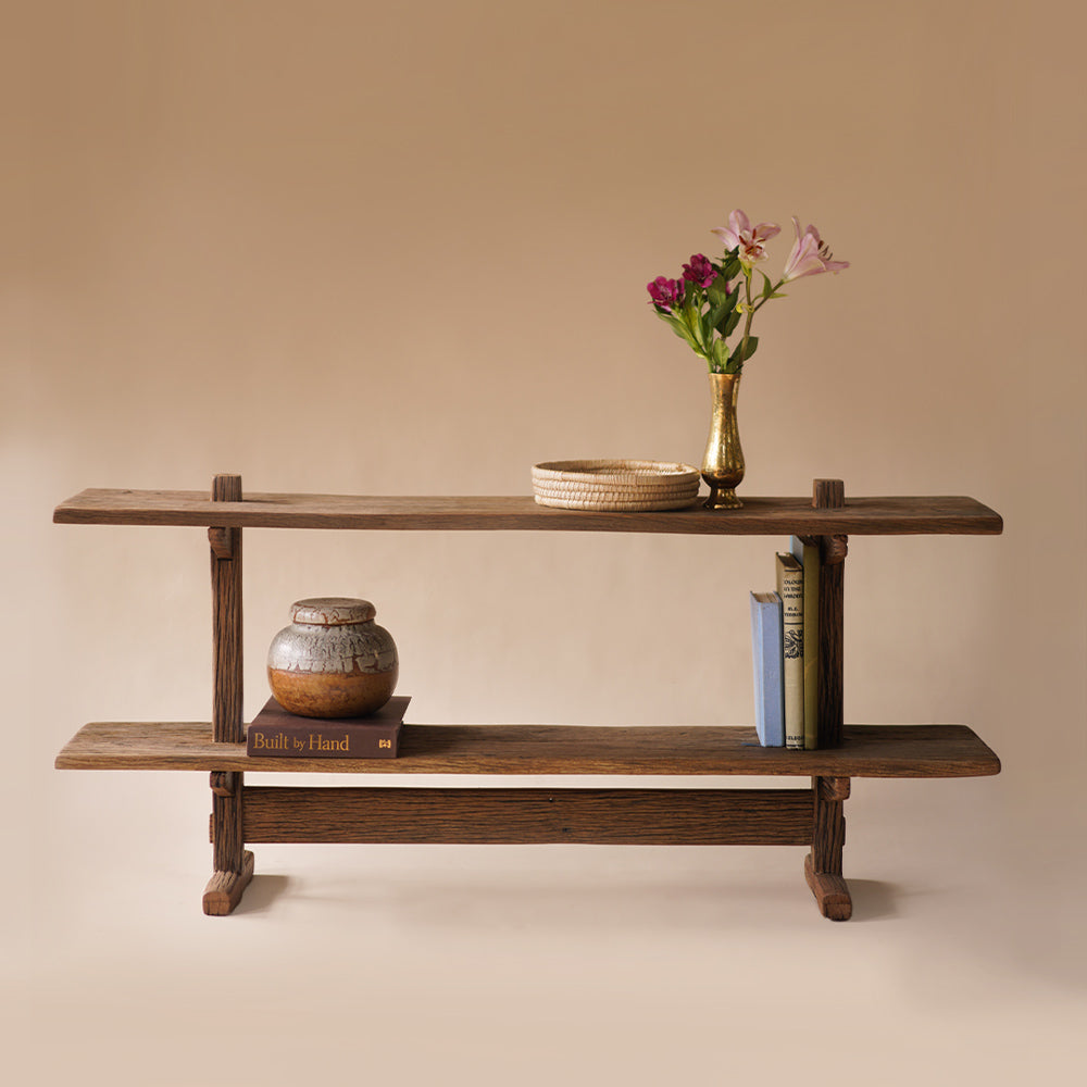 Weathered Free Standing Shelf