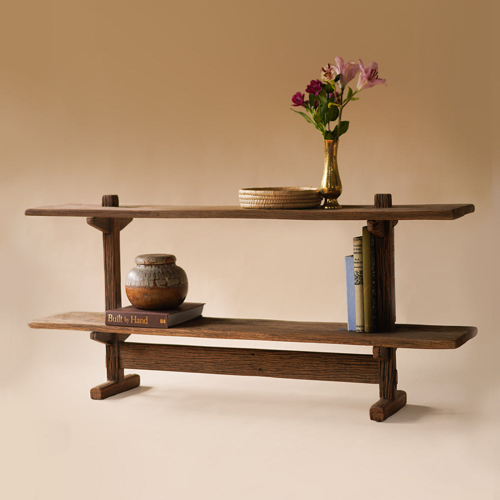 Weathered Free Standing Shelf