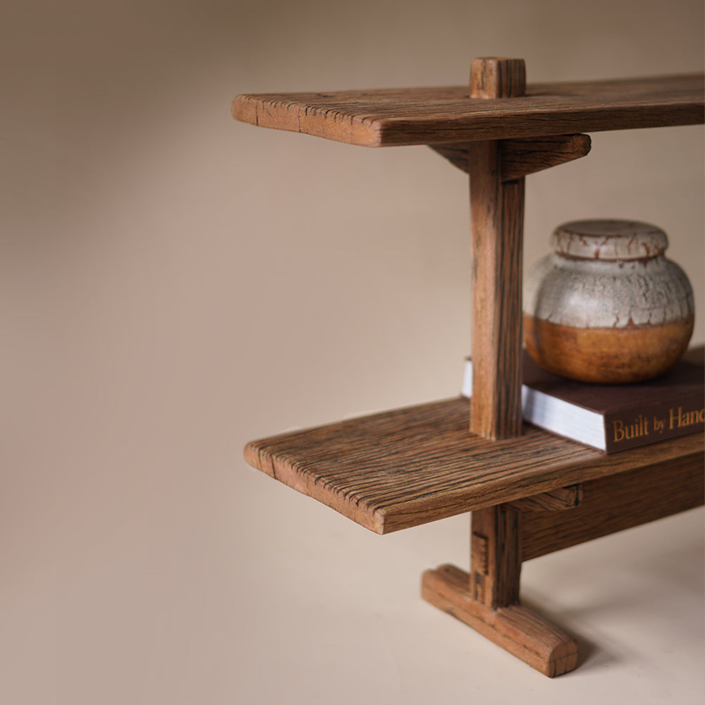 Weathered Free Standing Shelf
